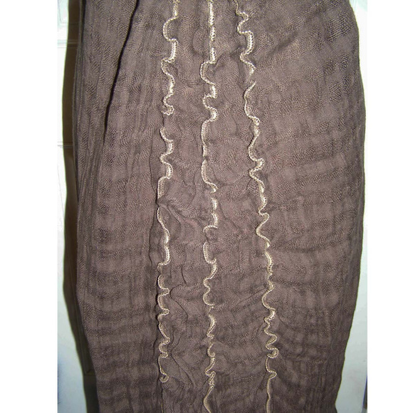 NWT Brown linen Halter dress by Max Studio L 10-12 - Picture 4 of 8